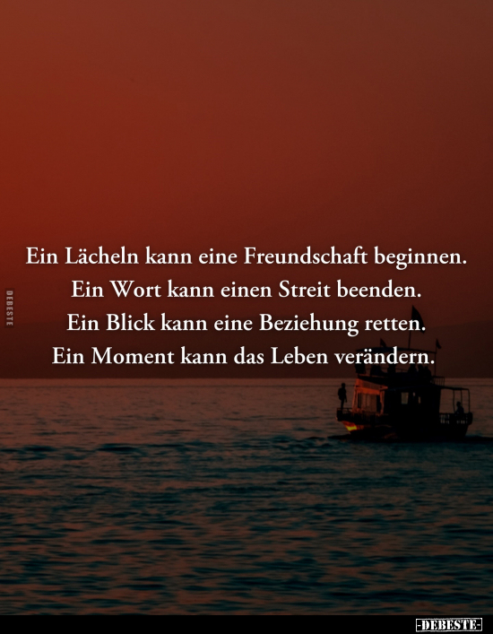 Ein Lächeln kann eine Freundschaft beginnen.. - Lustige Bilder | DEBESTE.de