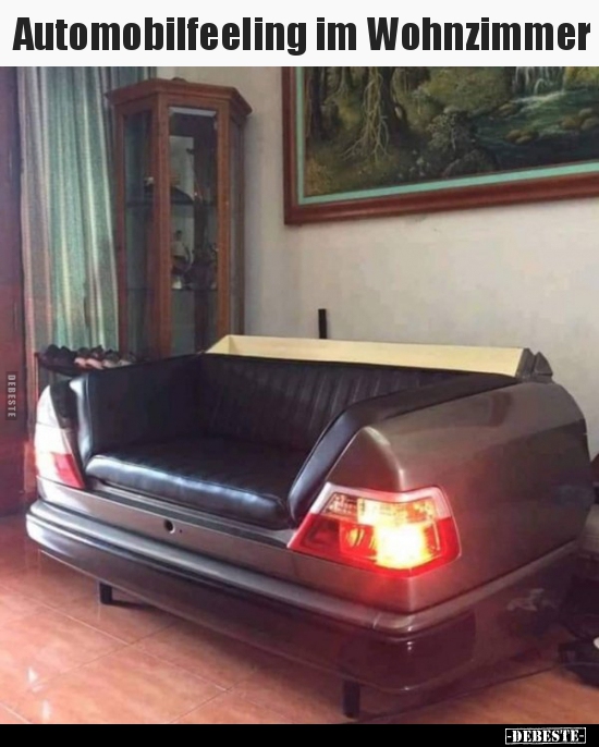 Automobilfeeling im Wohnzimmer.. - Lustige Bilder | DEBESTE.de