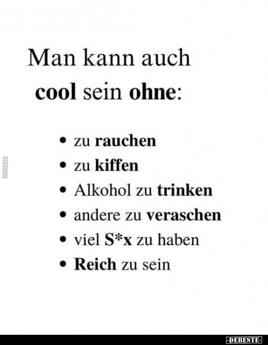 Man kann auch cool sein ohne.... - Lustige Bilder | DEBESTE.de