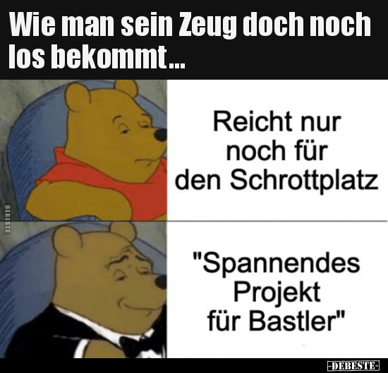 Wie man sein Zeug doch noch los bekommt...