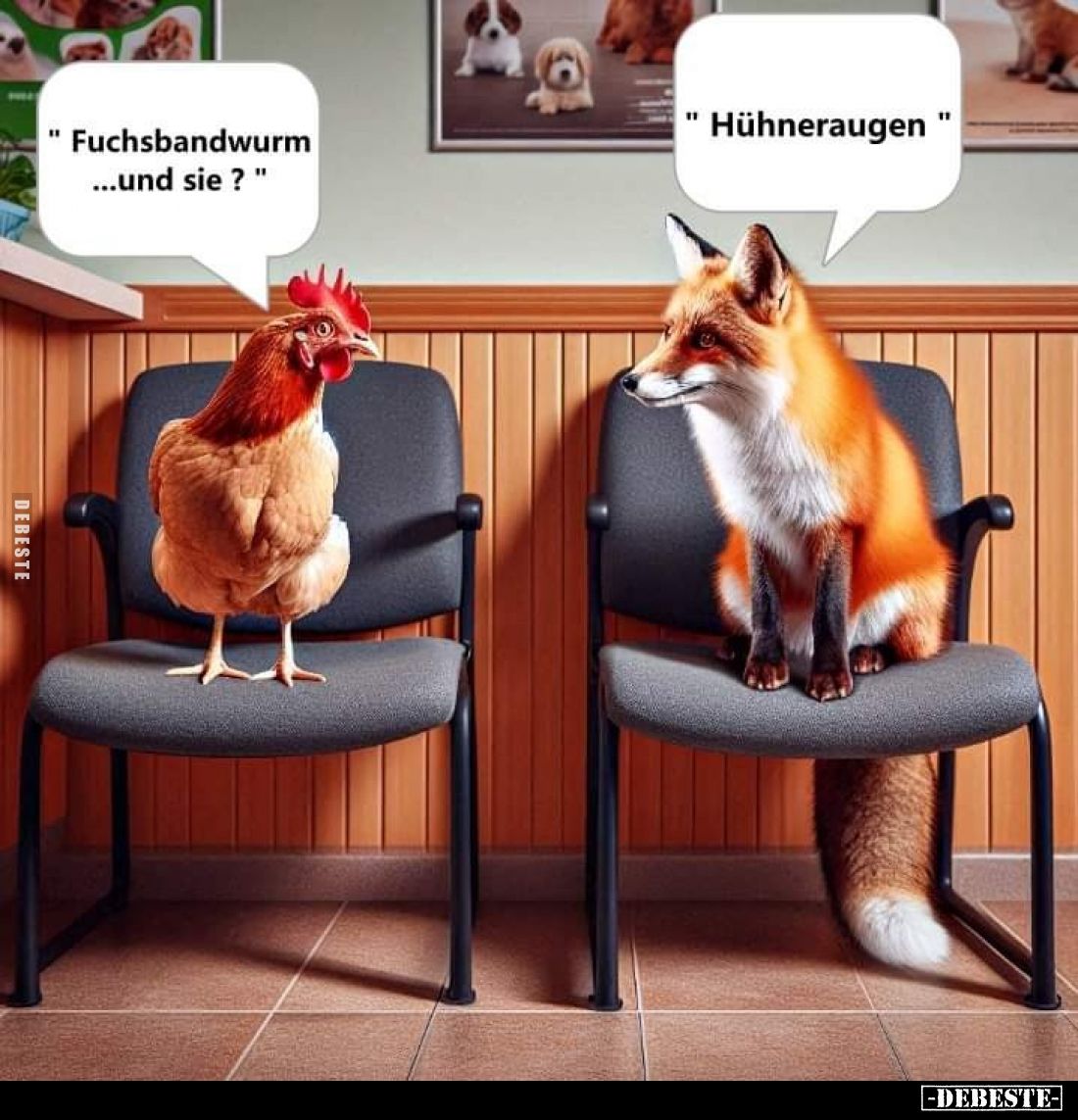 Fuchsbandwurm... und sie? -
Hühneraugen.