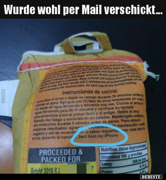 Wurde wohl per Mail verschickt...