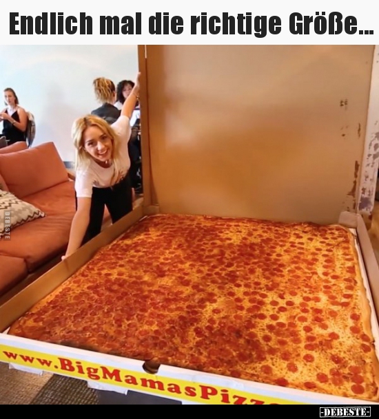 Endlich mal die richtige Größe...