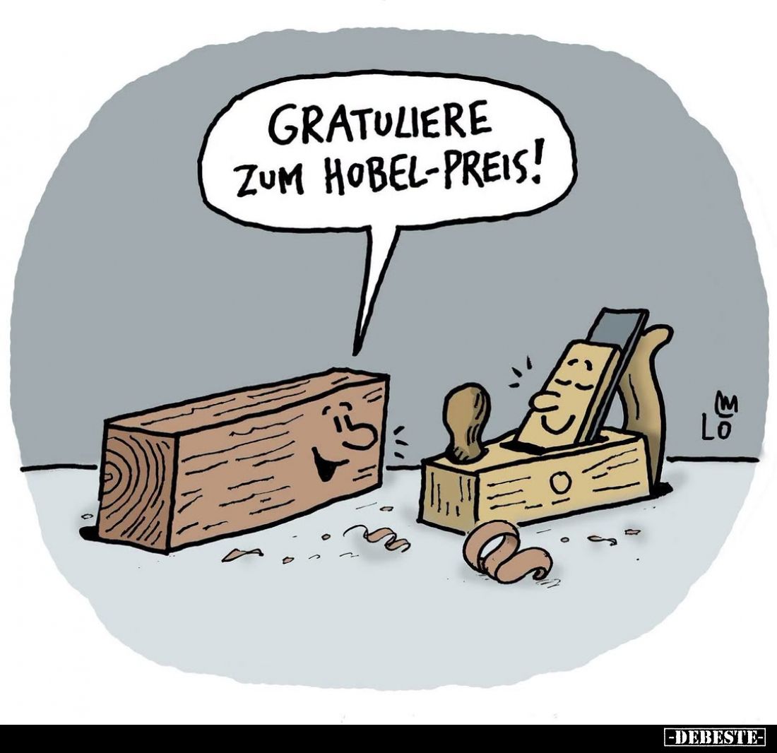 Gratuliere zum Hobel-Preis!