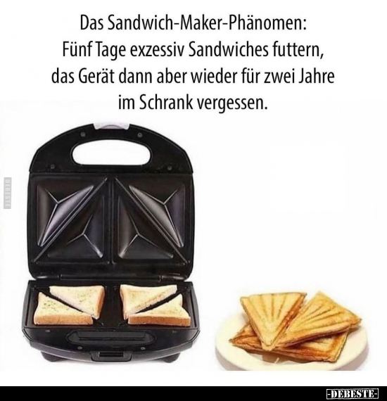 Das Sandwich-Maker-Phänomen.. - Lustige Bilder | DEBESTE.de