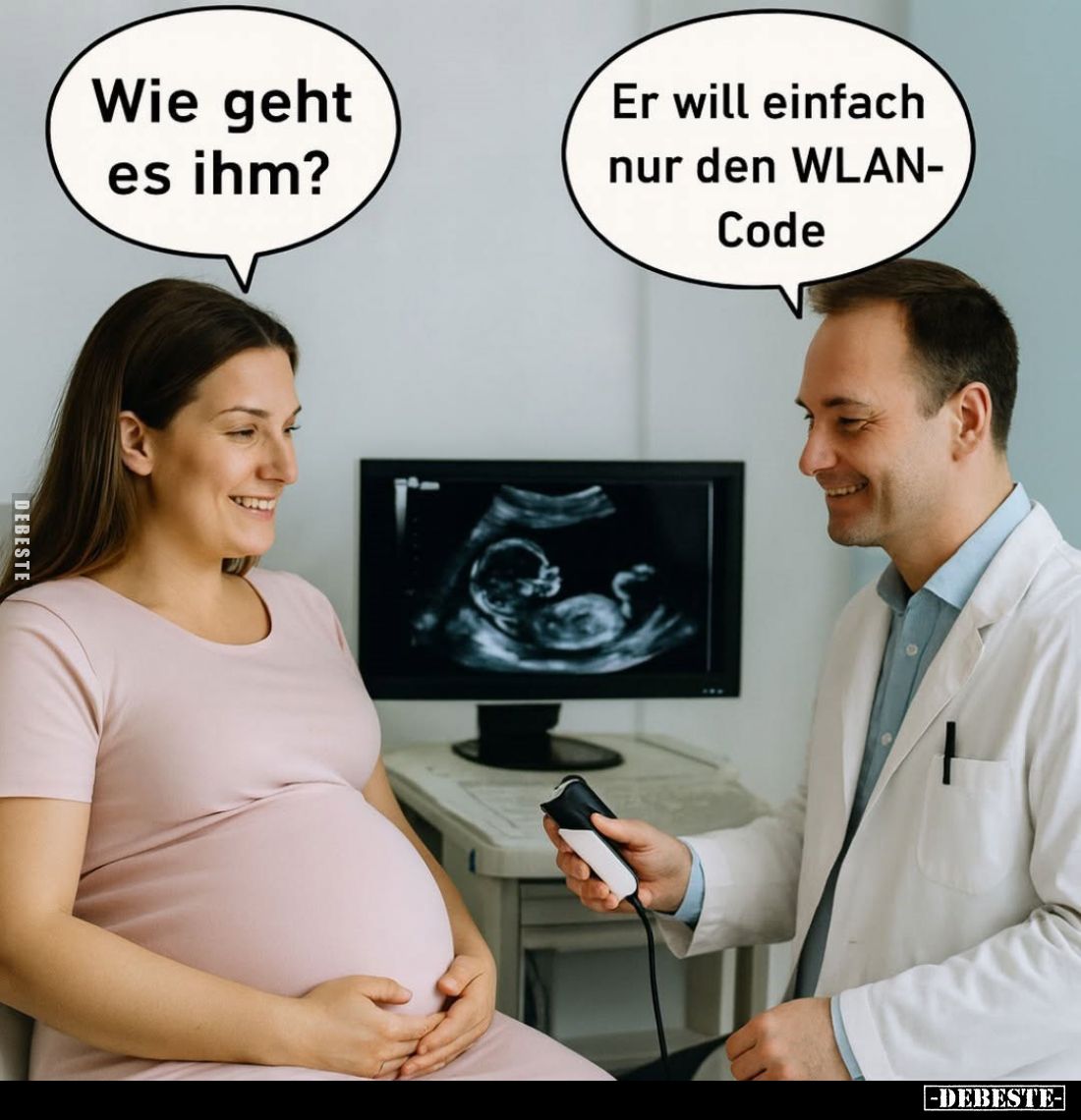 Wie geht es ihm?

Er will einfach nur den WLAN-Code.