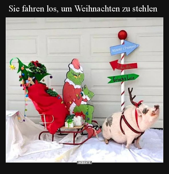 Sie fahren los, um Weihnachten zu stehlen.. - Lustige Bilder | DEBESTE.de