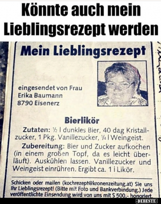 Könnte auch mein Lieblingsrezept werden... - Lustige Bilder | DEBESTE.de