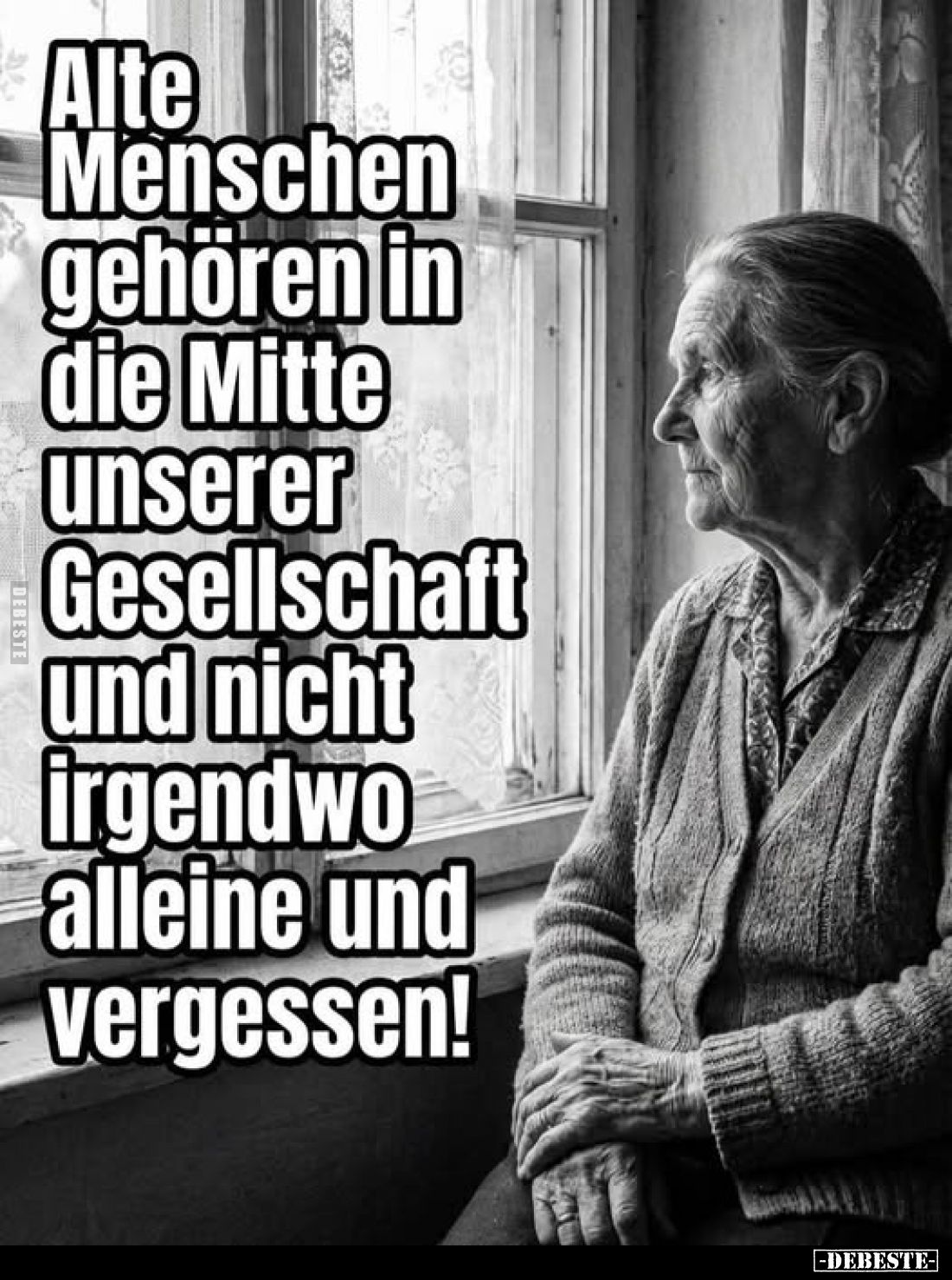 Alte Menschen gehören in die Mitte.... - Lustige Bilder | DEBESTE.de