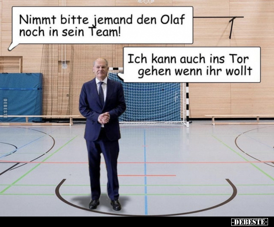Nimmt bitte jemand den Olaf noch in sein Team!.. - Lustige Bilder | DEBESTE.de