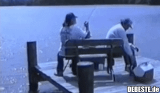 Hey, Du verscheuchst die Fische!