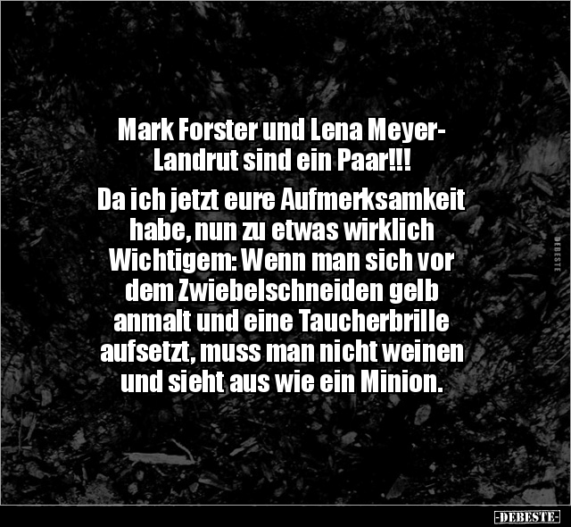 Mark Forster und Lena Meyer-Landrut sind ein Paar!!!... - Lustige Bilder | DEBESTE.de