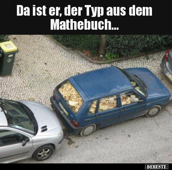 Da ist er, der Typ aus dem Mathebuch... - Lustige Bilder | DEBESTE.de