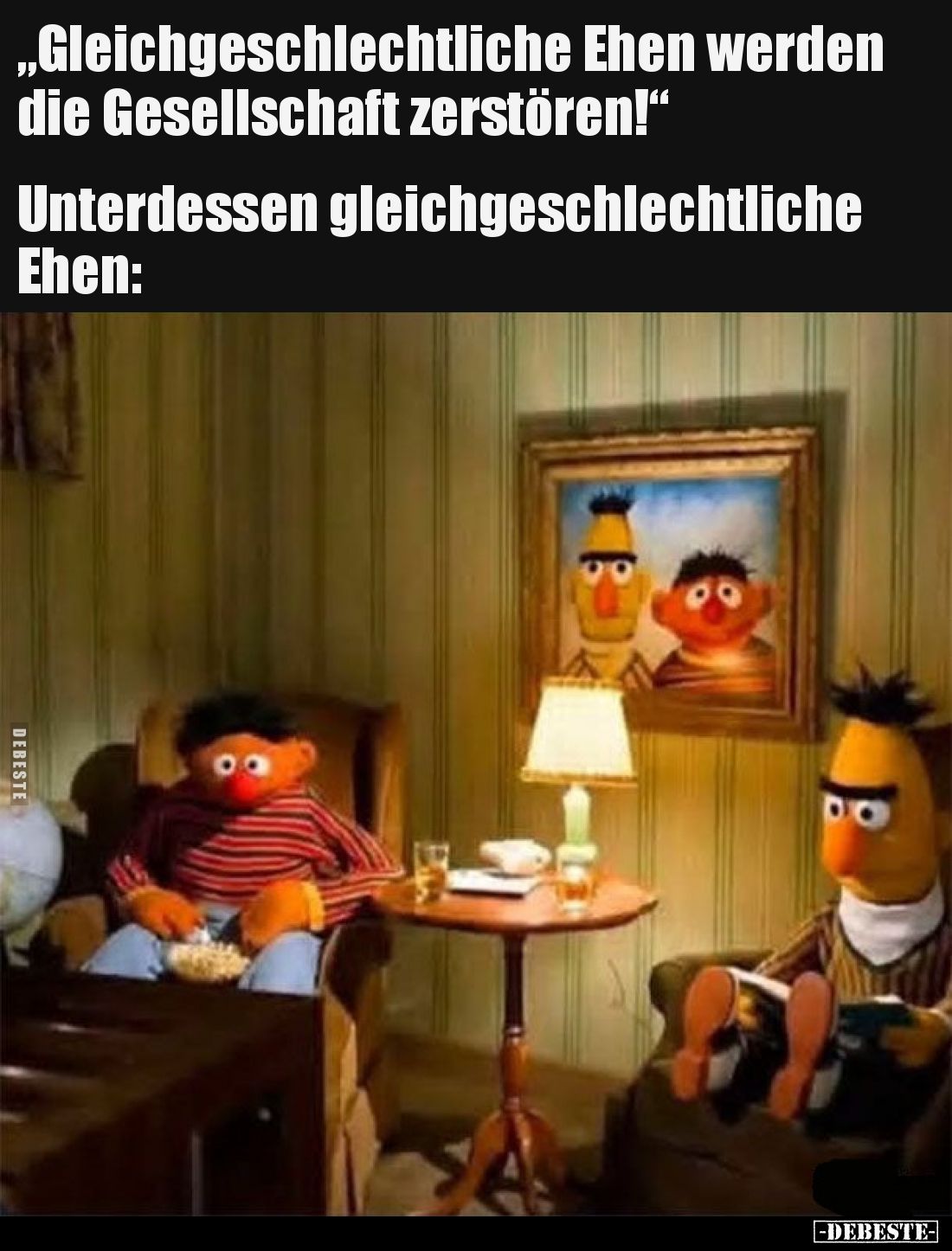 „Gleichgeschlechtliche Ehen werden die Gesellschaft zerstören!“
Unterdessen gleichgeschlechtliche Ehen:
