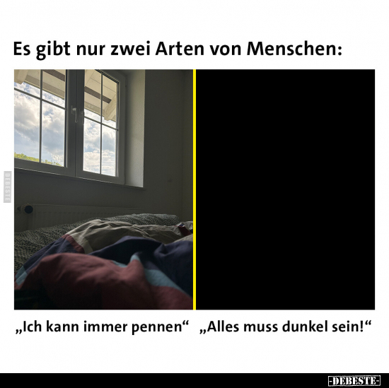 Es gibt nur zwei Arten von Menschen.. - Lustige Bilder | DEBESTE.de