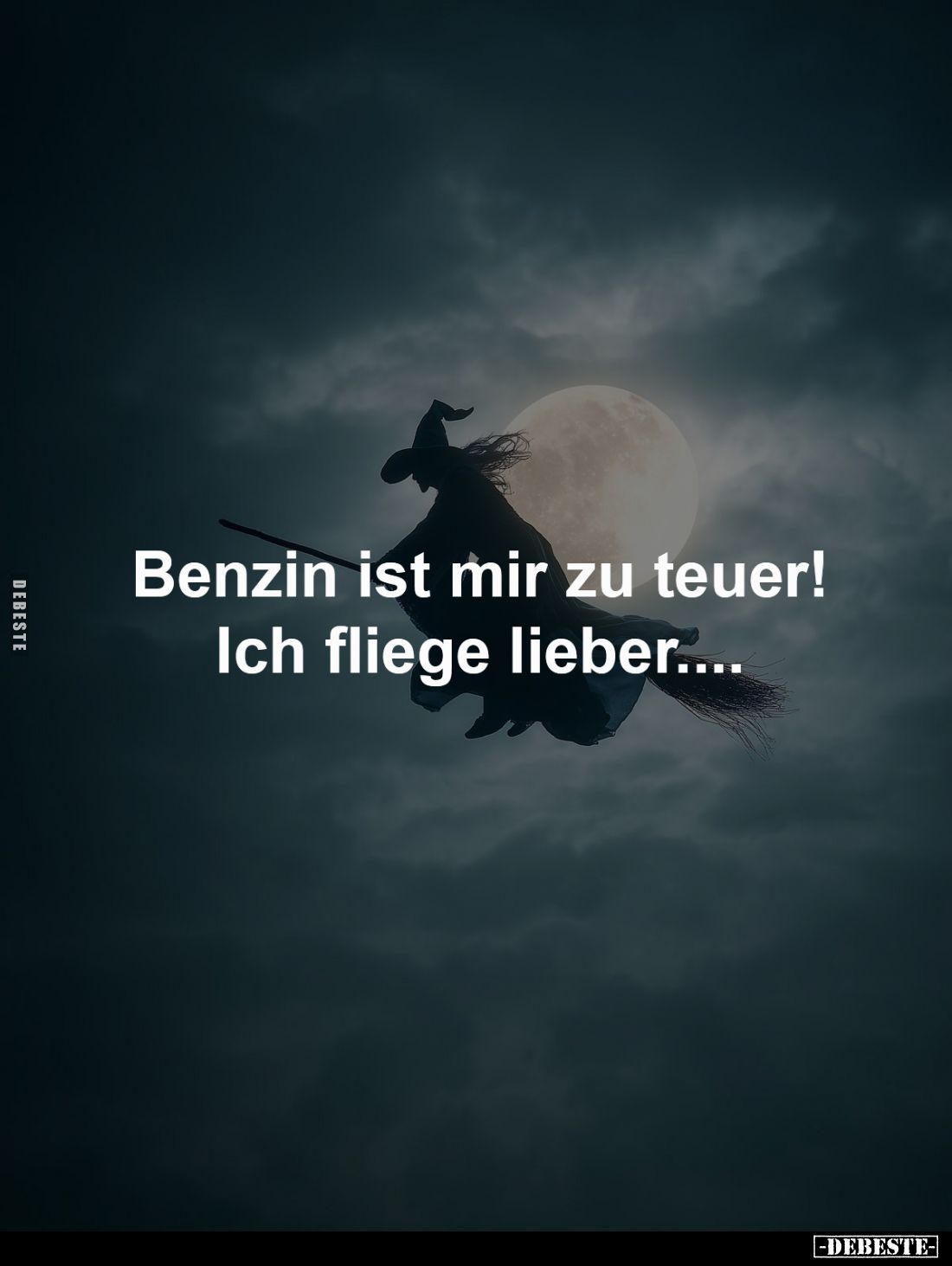 Benzin ist mir zu teuer!
Ich fliege lieber.