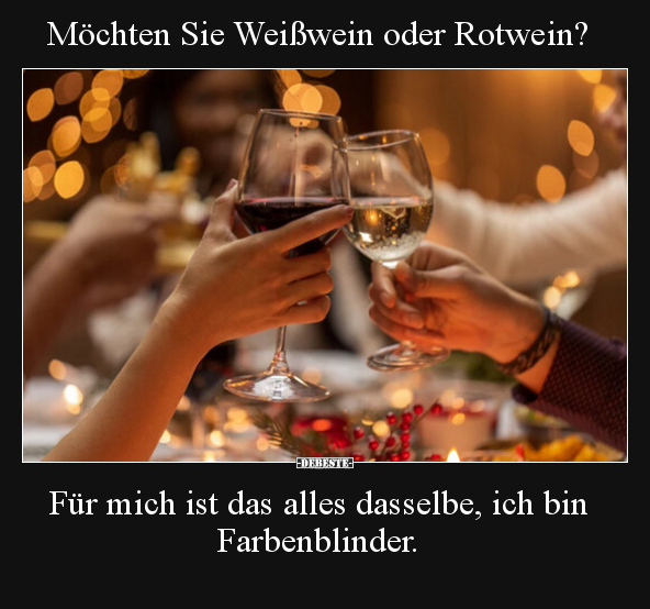 Möchten Sie Weißwein oder Rotwein?.. - Lustige Bilder | DEBESTE.de