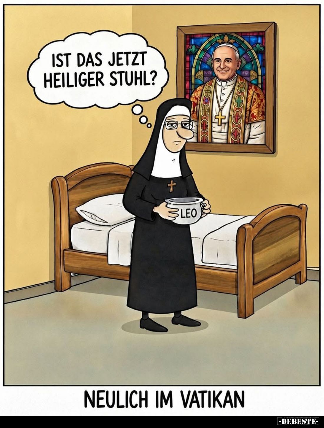 Neulich im Vatikan. - Ist das jetzt heiliger Stuhl?