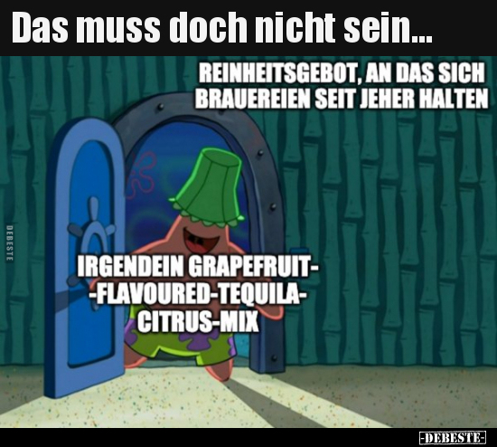Das muss doch nicht sein...