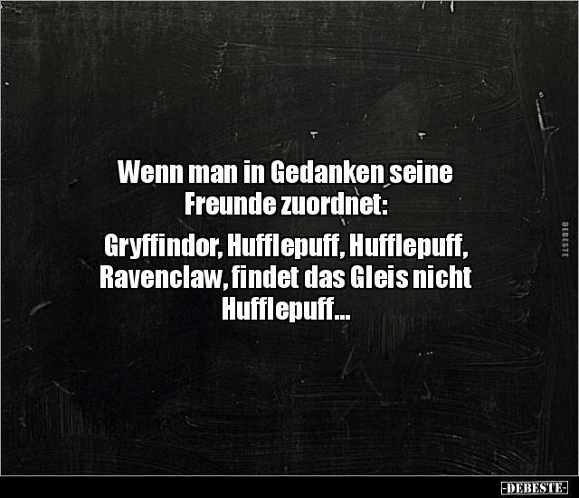 Wenn man in Gedanken seine Freunde zuordnet: Gryffindor.. - Lustige Bilder | DEBESTE.de