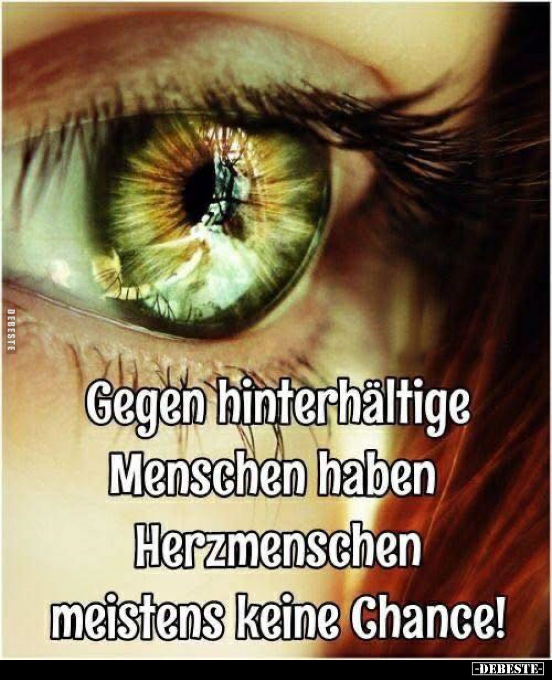 Gegen hinterhältige Menschen haben Herzmenschen meistens.. - Lustige Bilder | DEBESTE.de