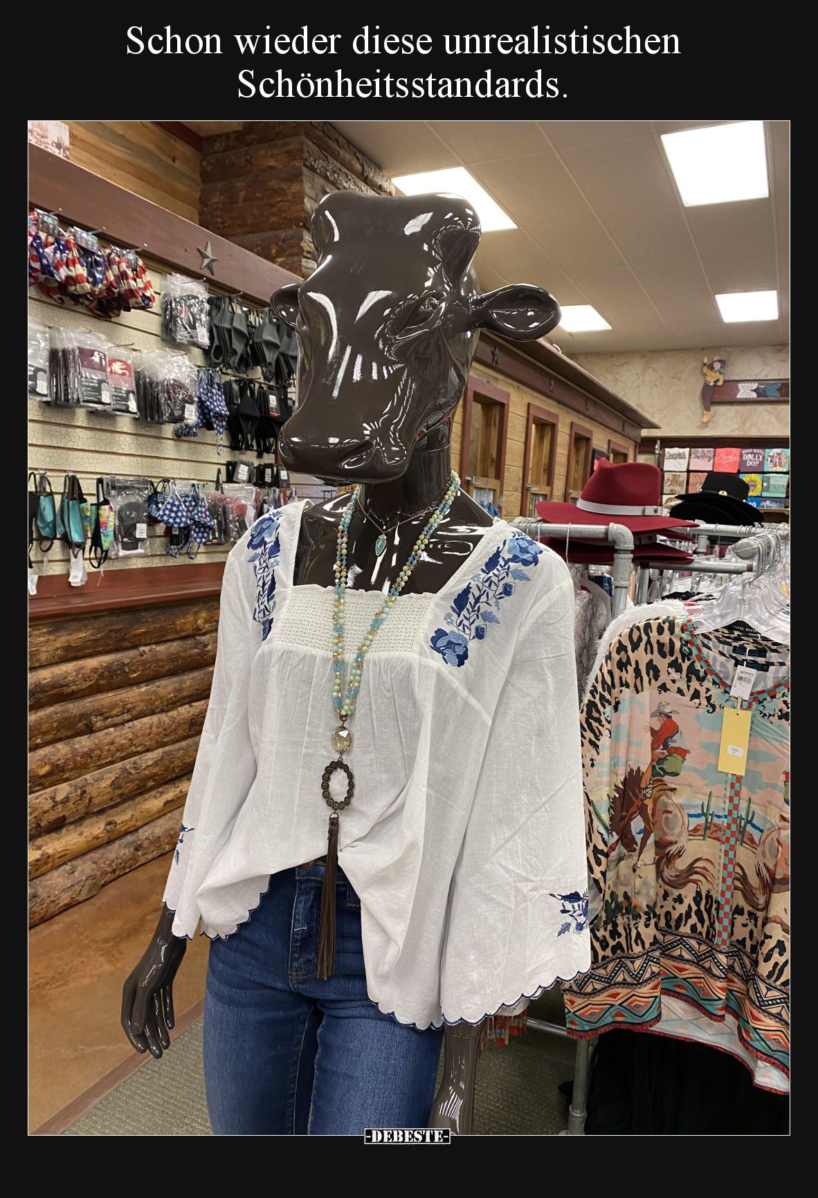 Schon wieder diese unrealistischen Schönheitsstandards.