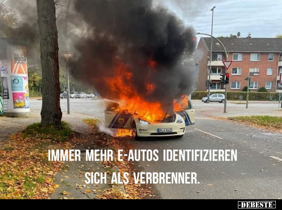 Immer mehr E-Autos identifizieren sich.. - Lustige Bilder | DEBESTE.de