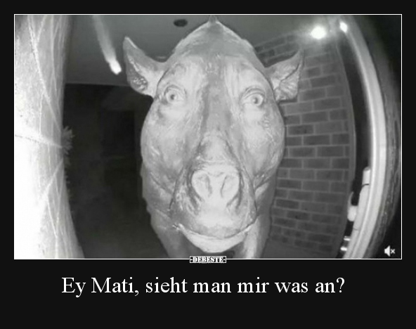 Ey Mati, sieht man mir was an?..