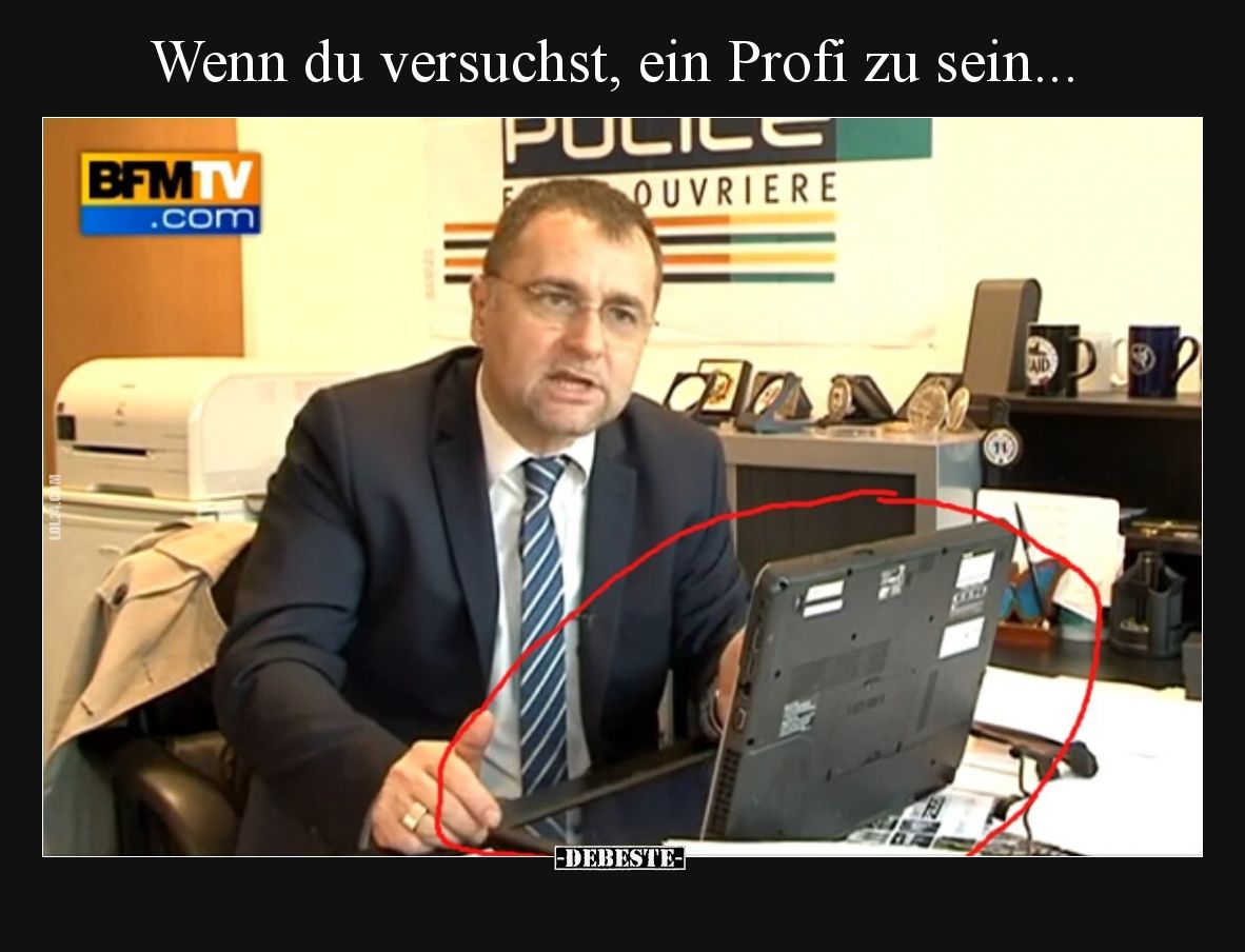 Wenn du versuchst, ein Profi zu sein...