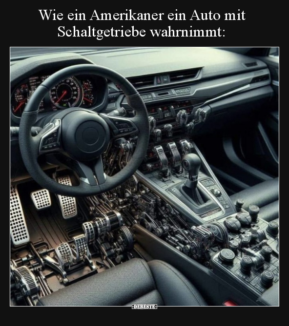 Wie ein Amerikaner ein Auto mit Schaltgetriebe.. - Lustige Bilder | DEBESTE.de
