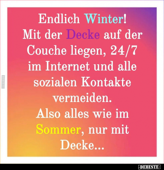 Endlich Winter!.. - Lustige Bilder | DEBESTE.de