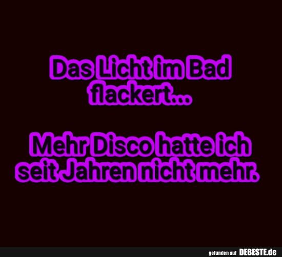 Das Licht im Bad Flackert...