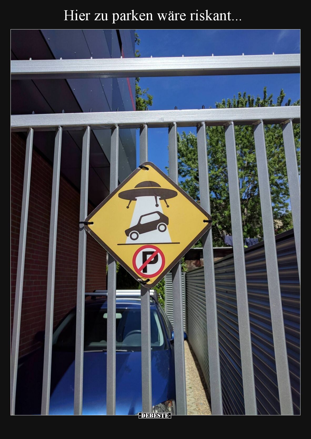 Hier zu parken wäre riskant.