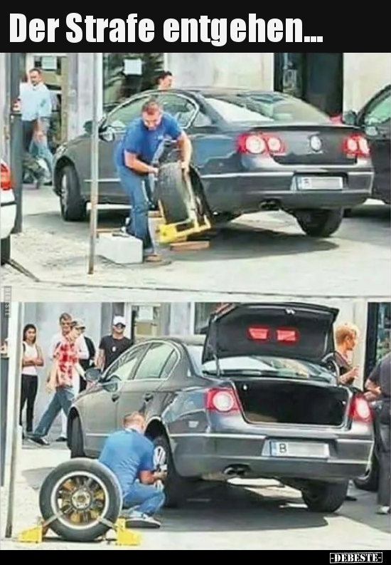 Der Strafe entgehen...
