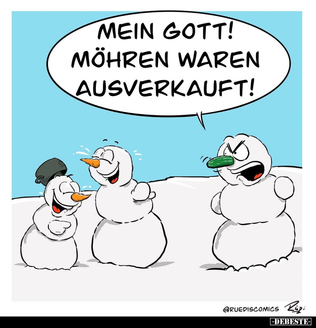 Mein Gott! Möhren waren ausverkauft!