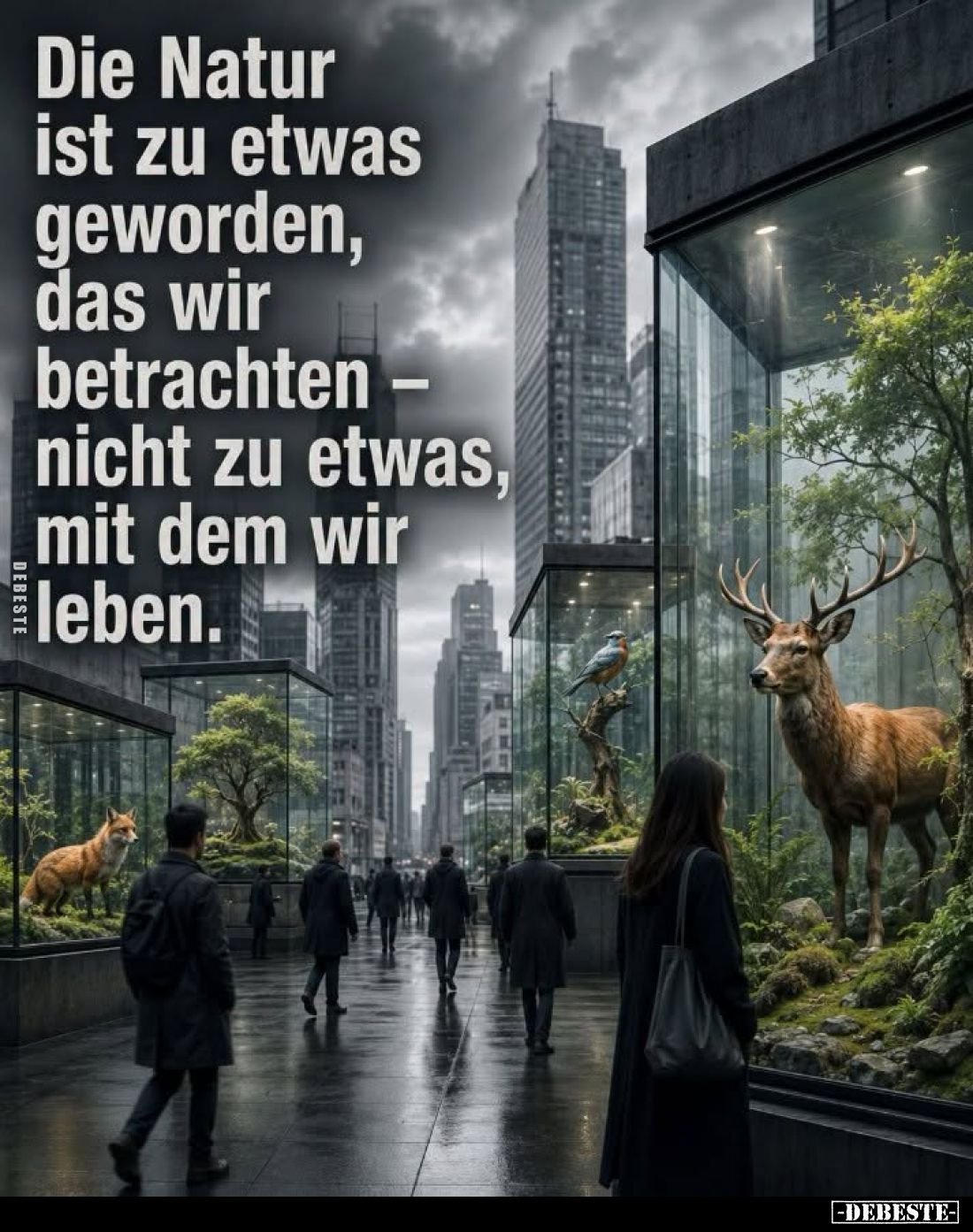 Die Natur ist zu etwas geworden, das wir betrachten -nicht zu etwas, mit dem wir leben.