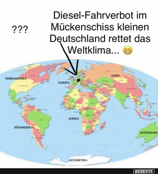Diesel-Fahrverbot im Mückenschiss kleinen Deutschland.. - Lustige Bilder | DEBESTE.de