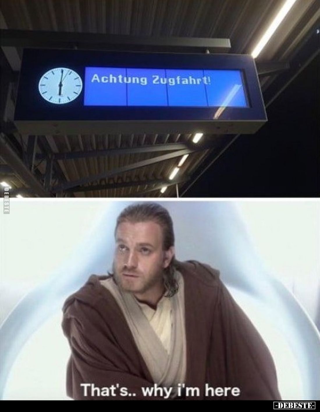 Achtung Zugfahrt!
That's.. why i'm here.