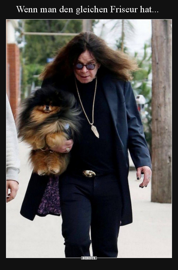 Wenn man den gleichen Friseur hat...
