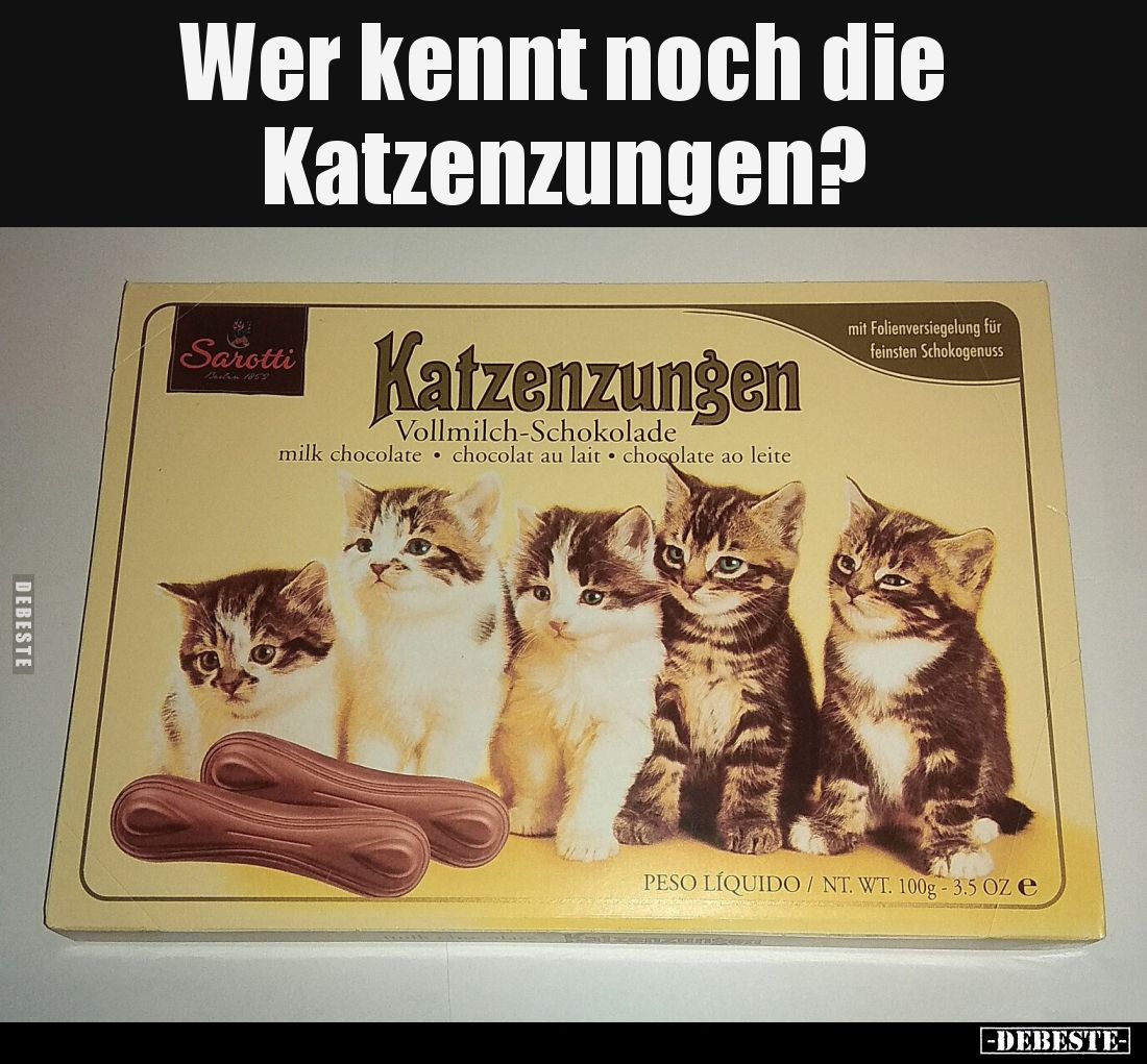 Wer kennt noch die Katzenzungen?.. - Lustige Bilder | DEBESTE.de