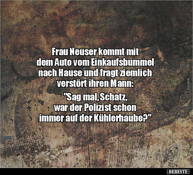Frau Neuser kommt mit dem Auto vom Einkaufsbummel.. - Lustige Bilder | DEBESTE.de