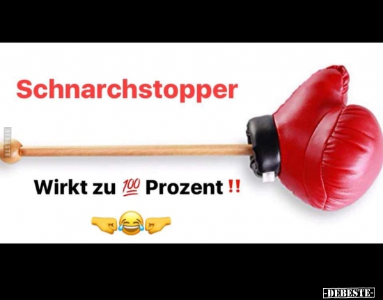 Schnarchstopper - wirkt zu 100 Prozent!.. - Lustige Bilder | DEBESTE.de