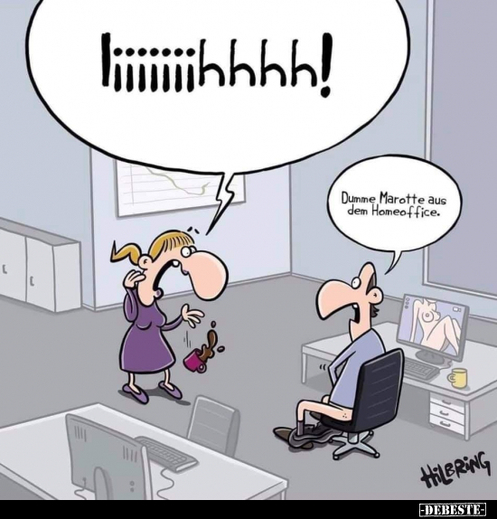 Iiiiiiihhhh! Dumme Marotte aus dem Homeoffice... - Lustige Bilder | DEBESTE.de