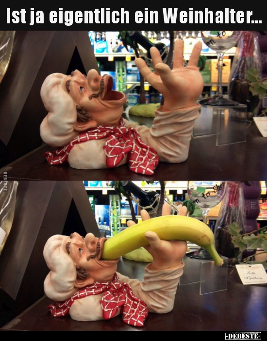 Ist ja eigentlich ein Weinhalter...