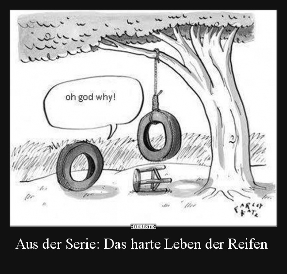 Aus der Serie: Das harte Leben der Reifen.. - Lustige Bilder | DEBESTE.de