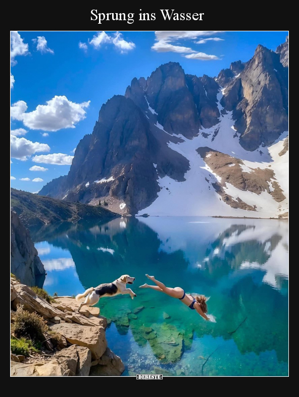 Sprung ins Wasser