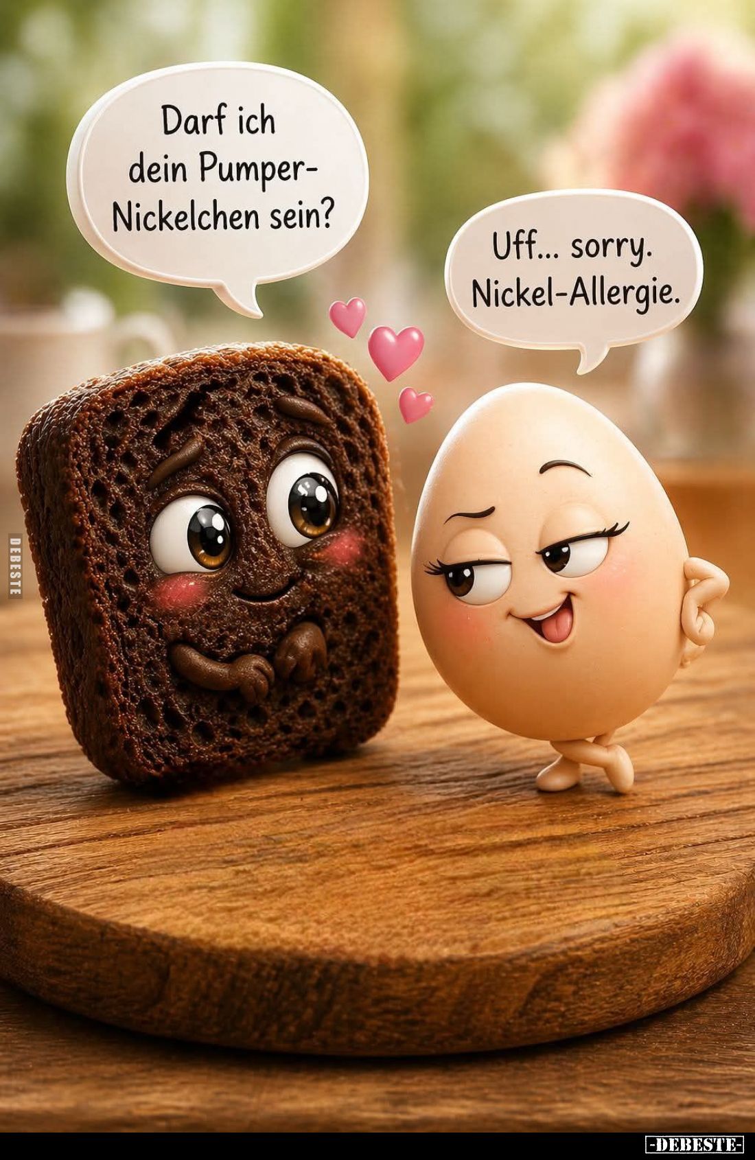 Darf ich dein Pumper-Nickelchen sein? -
Uff... sorry. Nickel-Allergie.