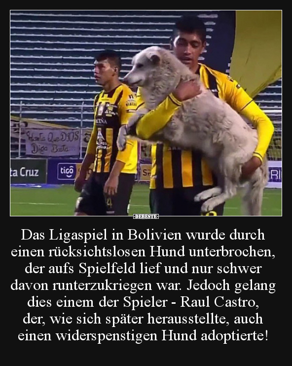 Das Ligaspiel in Bolivien wurde durch einen..