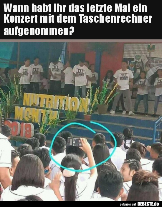 Wann habt ihr das letzte Mal ein Konzert mit dem..