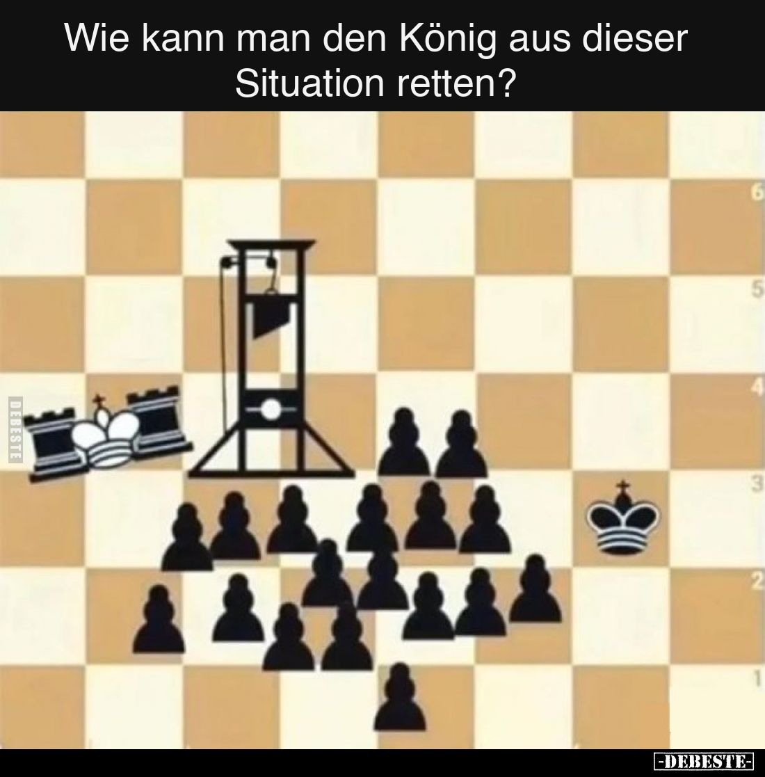 Wie kann man den König aus dieser Situation retten?